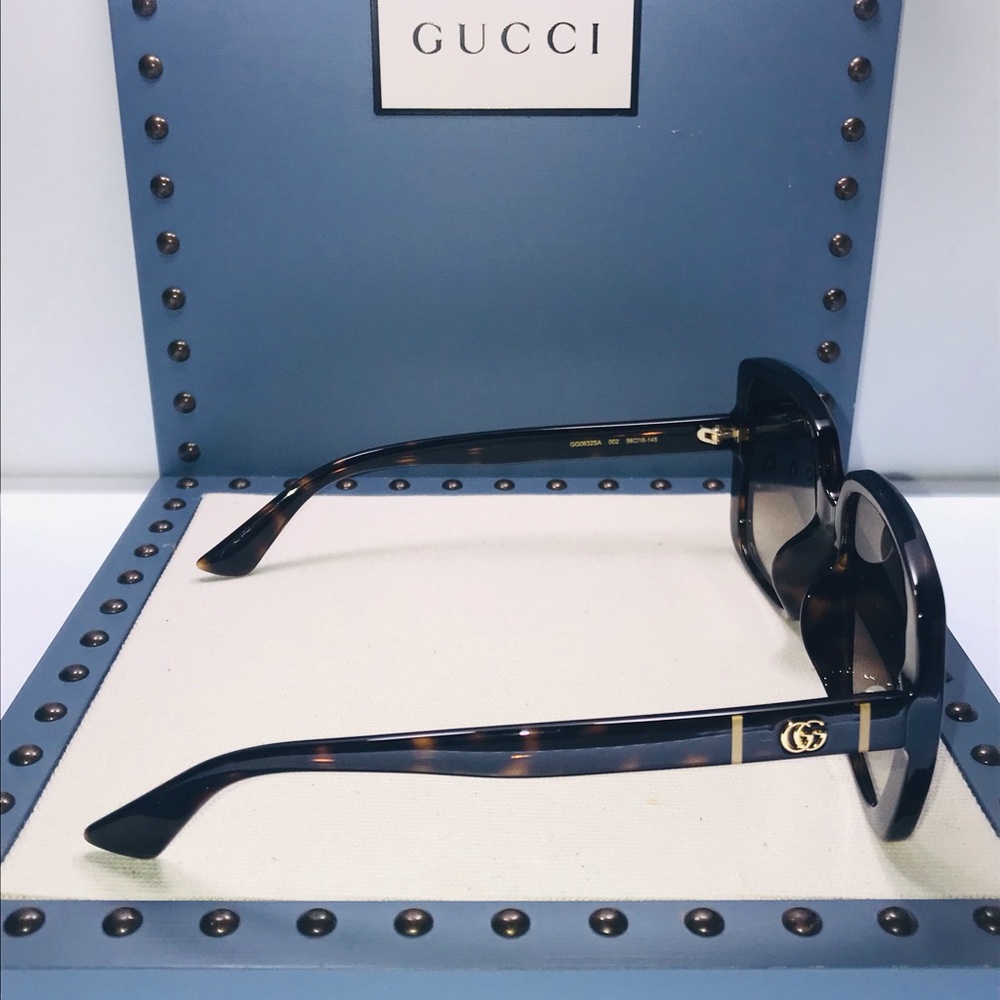 New Authentic Gucci GG0632S 002 Butterfly Sunglasses - Picture 6 of 12